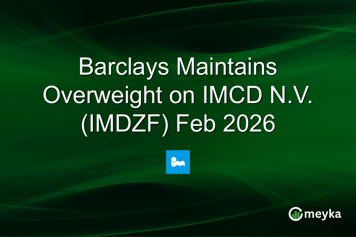 Barclays Maintains Overweight on IMCD N.V. (IMDZF) Feb 2026