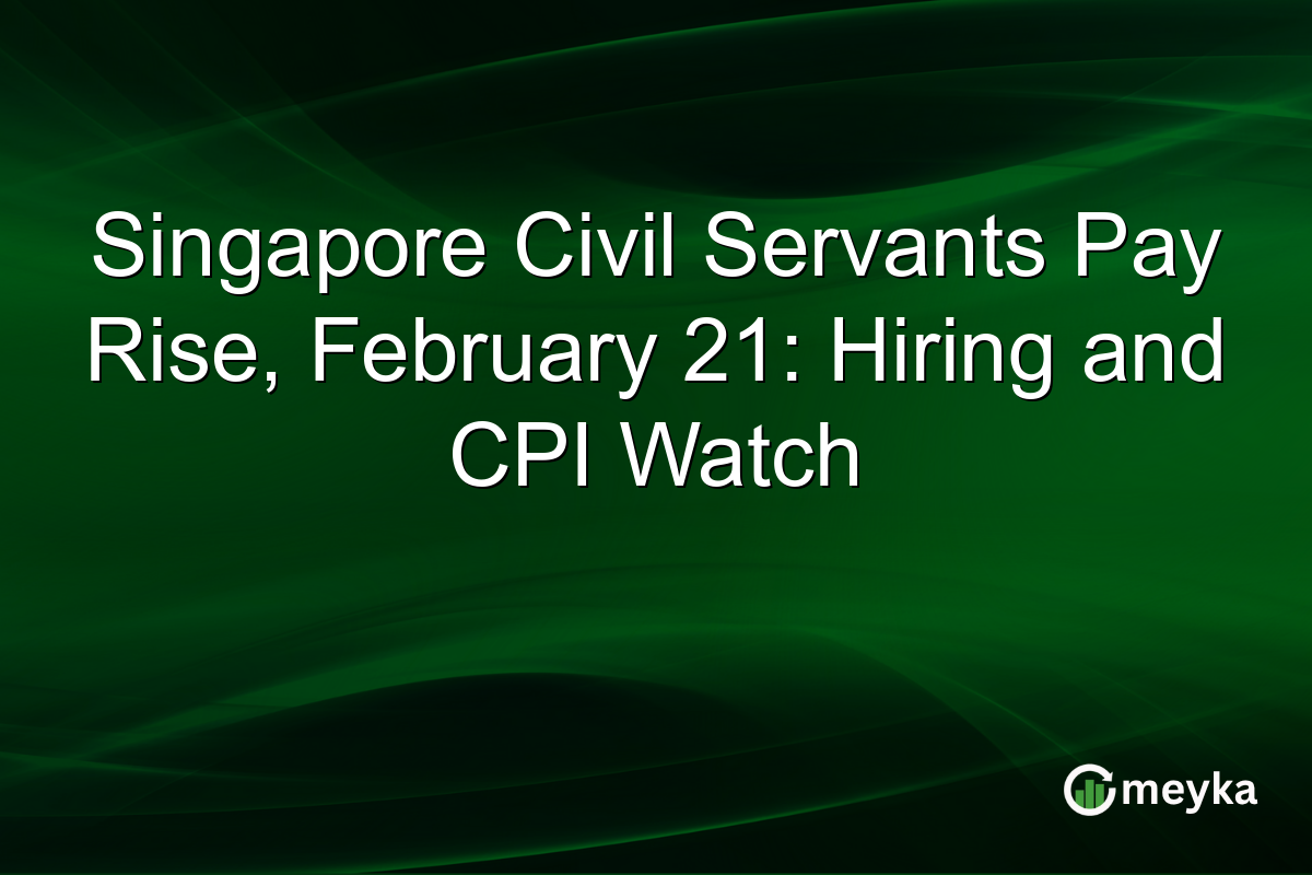 Singapore Civil Servants Pay Rise, February 21: Hiring and CPI Watch