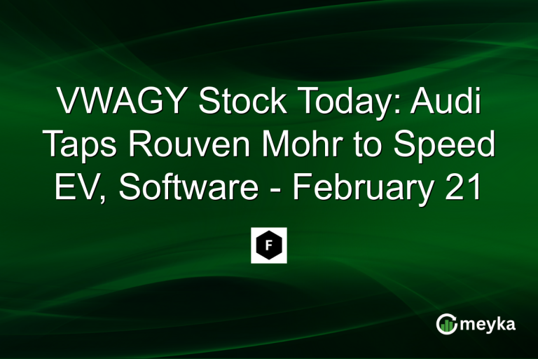 VWAGY Stock Today: Audi Taps Rouven Mohr to Speed EV, Software - February 21