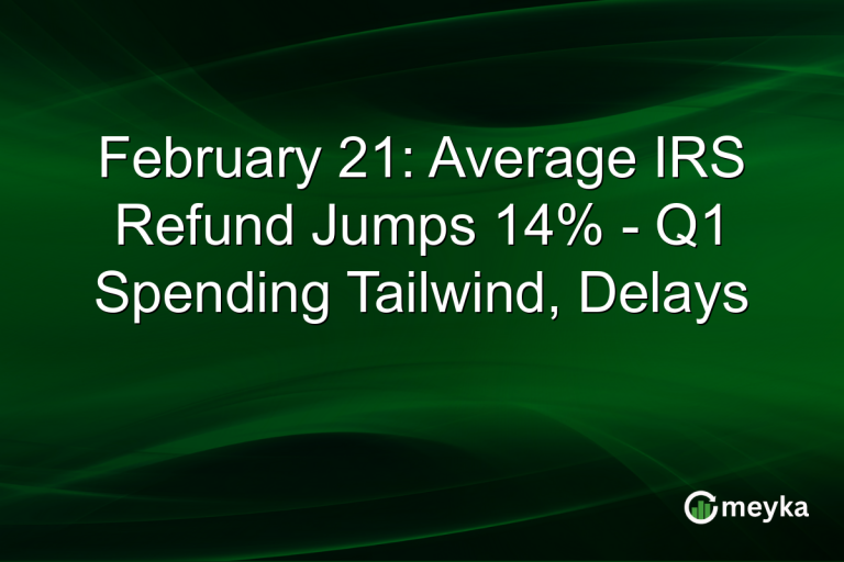 February 21: Average IRS Refund Jumps 14% - Q1 Spending Tailwind, Delays