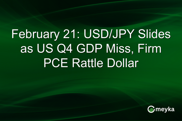 February 21: USD/JPY Slides as US Q4 GDP Miss, Firm PCE Rattle Dollar