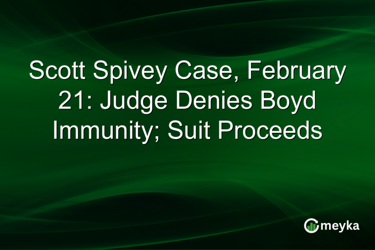 Scott Spivey Case, February 21: Judge Denies Boyd Immunity; Suit Proceeds
