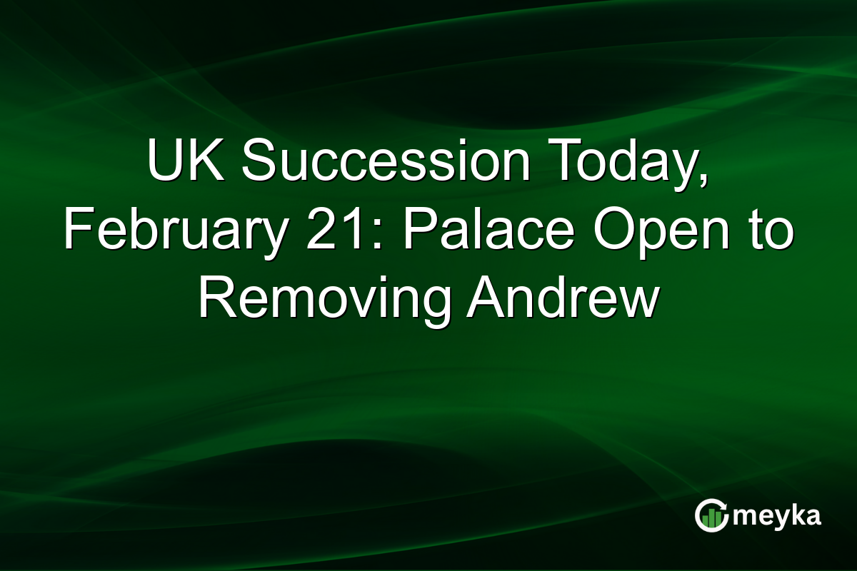 UK Succession Today, February 21: Palace Open to Removing Andrew