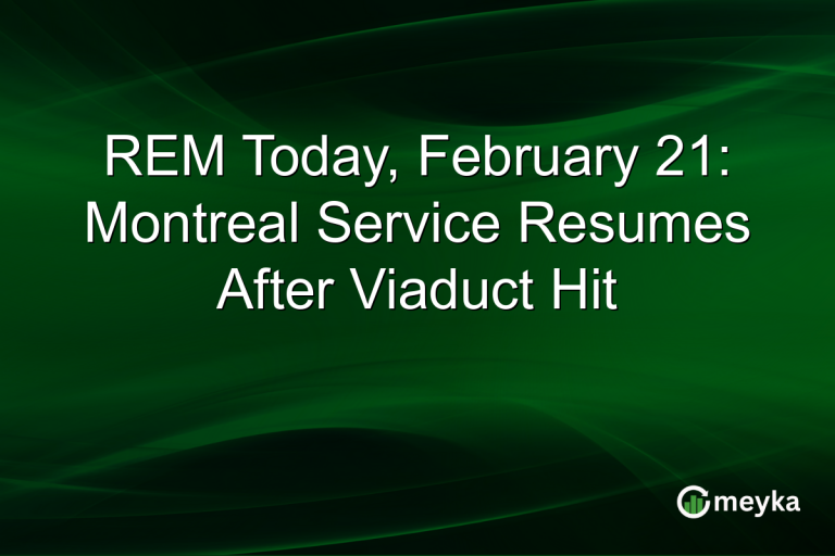 REM Today, February 21: Montreal Service Resumes After Viaduct Hit