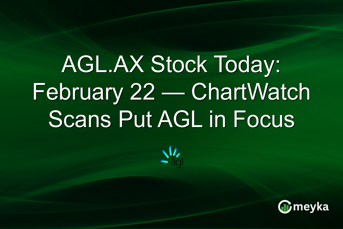 AGL.AX Stock Today: February 22 — ChartWatch Scans Put AGL in Focus