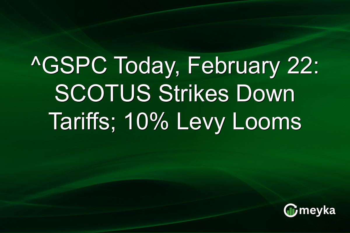 ^GSPC Today, February 22: SCOTUS Strikes Down Tariffs; 10% Levy Looms