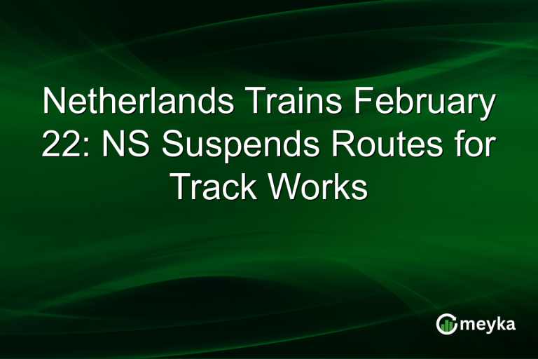 Netherlands Trains February 22: NS Suspends Routes for Track Works