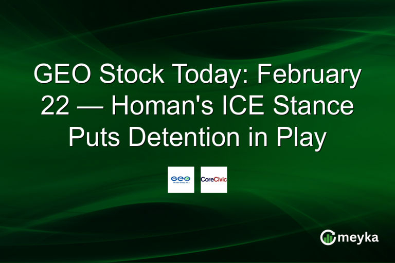 GEO Stock Today: February 22 — Homan's ICE Stance Puts Detention in Play