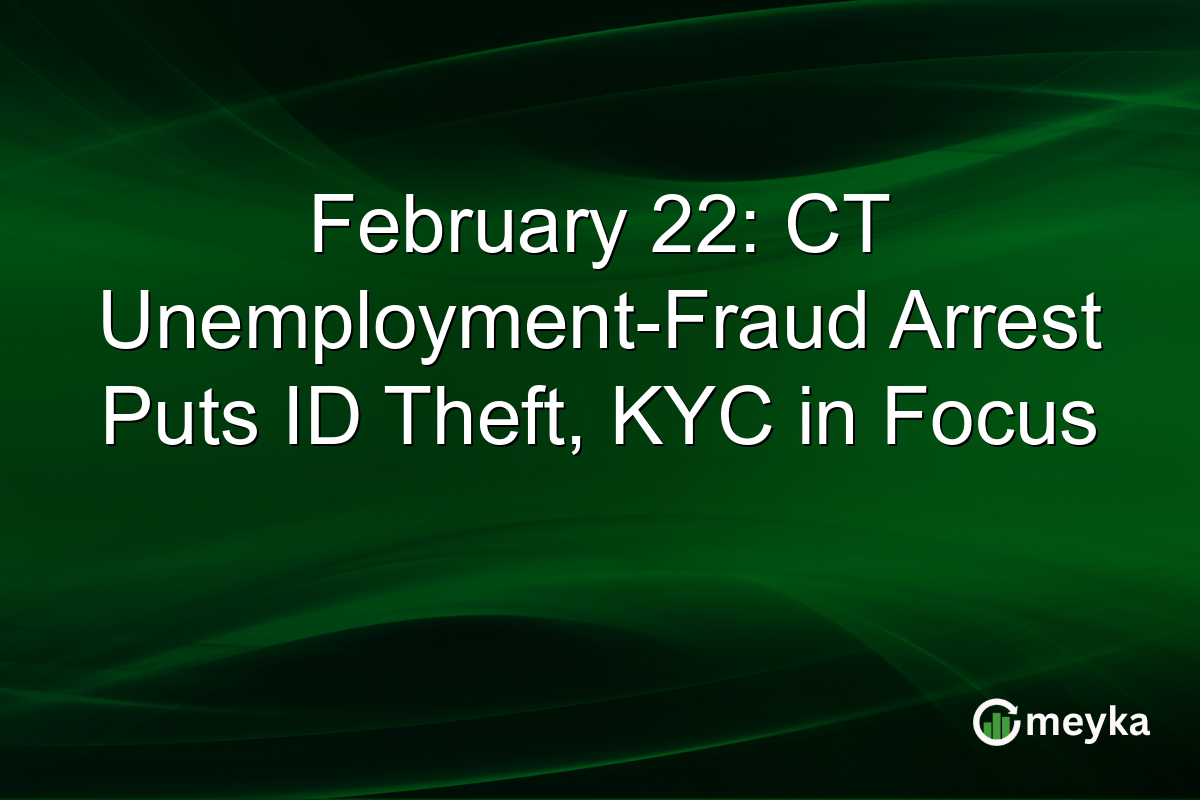 February 22: CT Unemployment-Fraud Arrest Puts ID Theft, KYC in Focus
