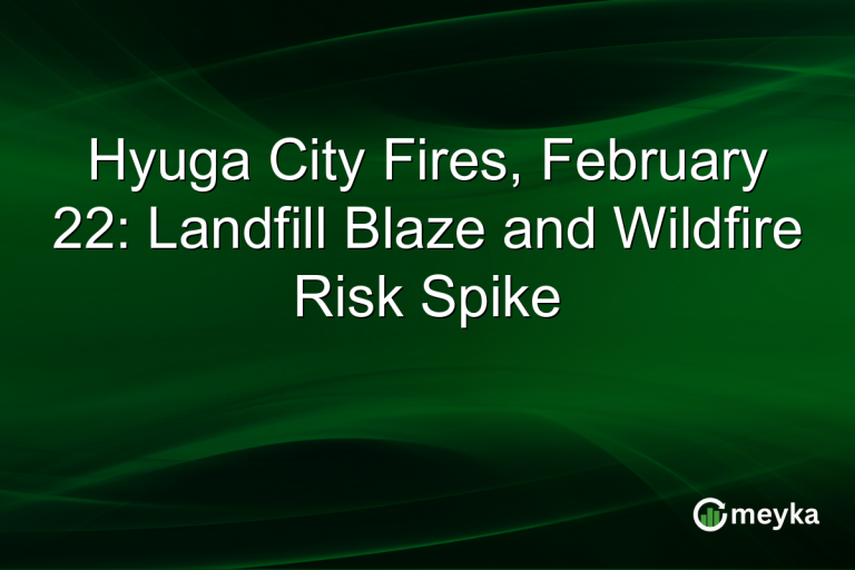 Hyuga City Fires, February 22: Landfill Blaze and Wildfire Risk Spike