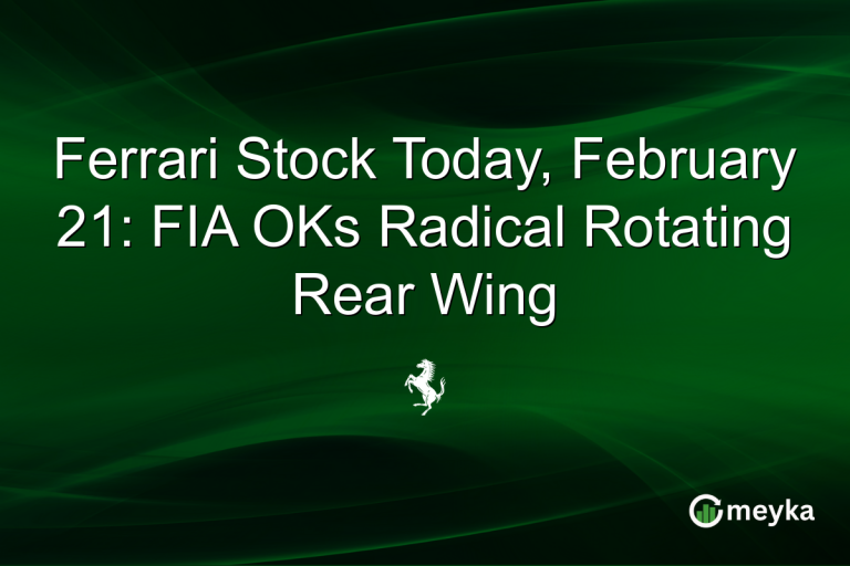 Ferrari Stock Today, February 21: FIA OKs Radical Rotating Rear Wing