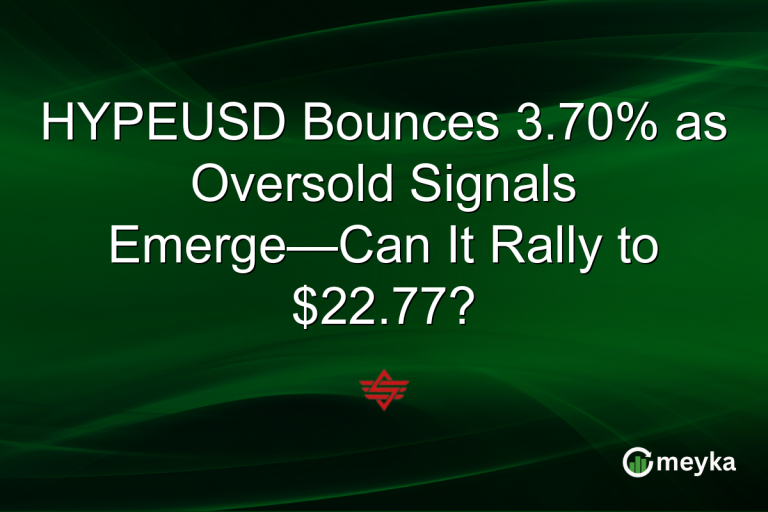 HYPEUSD Bounces 3.70% as Oversold Signals Emerge—Can It Rally to $22.77?