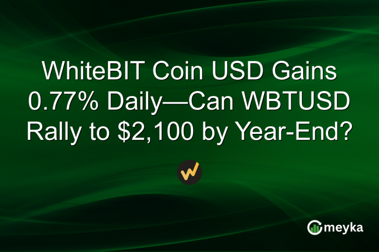 WhiteBIT Coin USD Gains 0.77% Daily—Can WBTUSD Rally to $2,100 by Year-End?