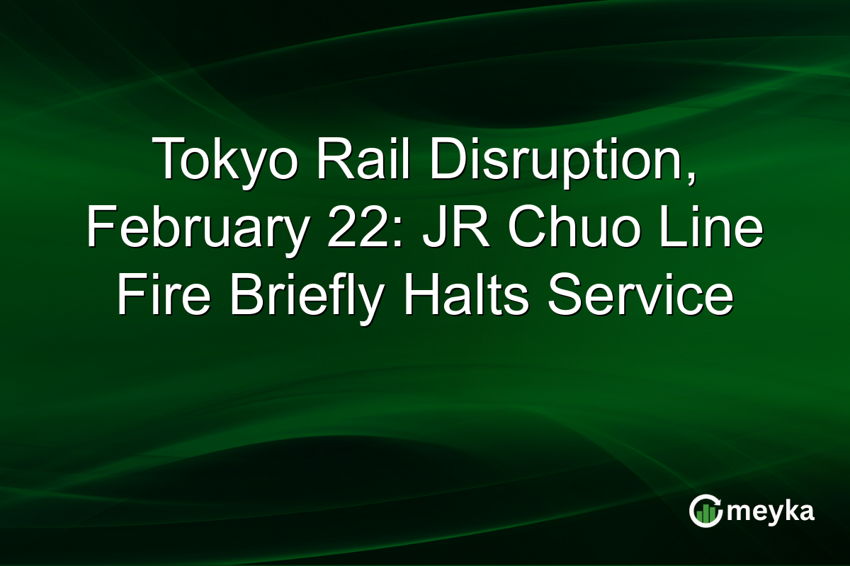 Tokyo Rail Disruption, February 22: JR Chuo Line Fire Briefly Halts Service