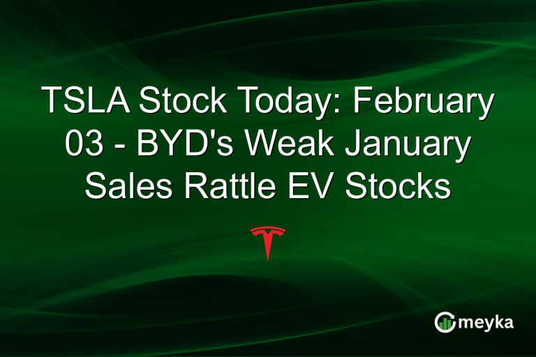 TSLA Stock Today: February 03 - BYD's Weak January Sales Rattle EV Stocks