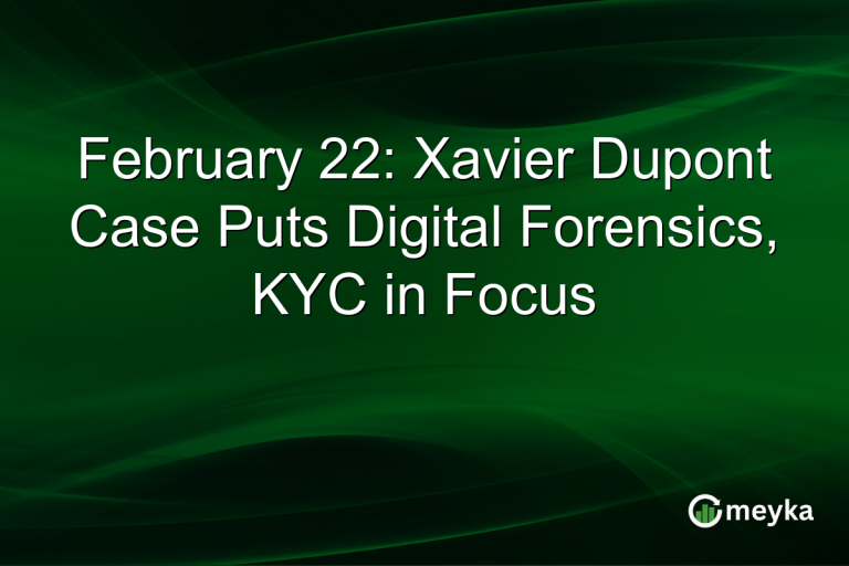 February 22: Xavier Dupont Case Puts Digital Forensics, KYC in Focus