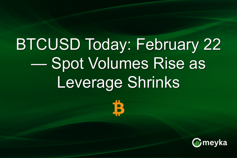 BTCUSD Today: February 22 — Spot Volumes Rise as Leverage Shrinks