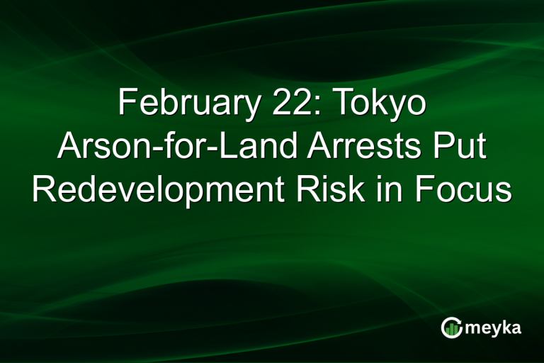February 22: Tokyo Arson-for-Land Arrests Put Redevelopment Risk in Focus