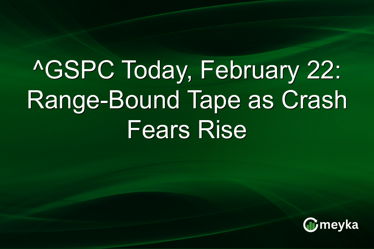 ^GSPC Today, February 22: Range-Bound Tape as Crash Fears Rise