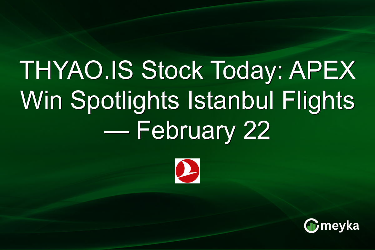 THYAO.IS Stock Today: APEX Win Spotlights Istanbul Flights — February 22