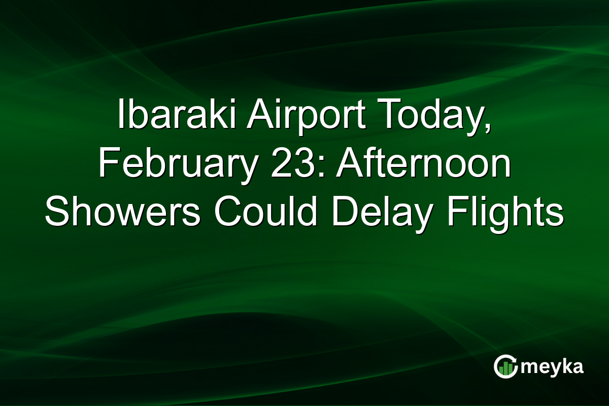 Ibaraki Airport Today, February 23: Afternoon Showers Could Delay Flights
