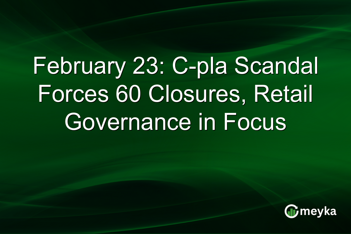 February 23: C-pla Scandal Forces 60 Closures, Retail Governance in Focus