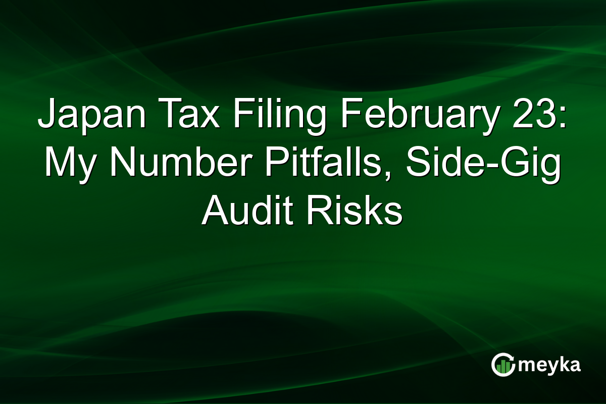 Japan Tax Filing February 23: My Number Pitfalls, Side-Gig Audit Risks