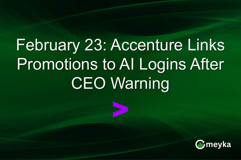 February 23: Accenture Links Promotions to AI Logins After CEO Warning