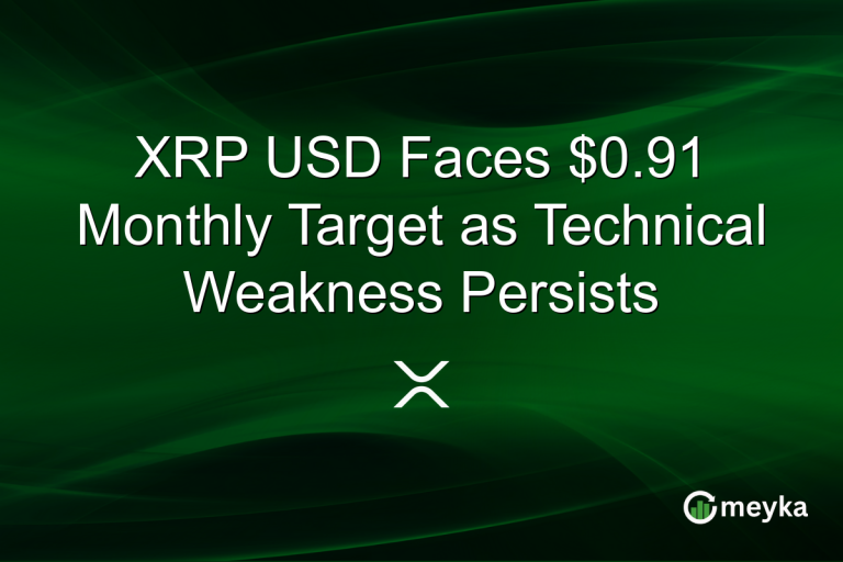 XRP USD Faces $0.91 Monthly Target as Technical Weakness Persists