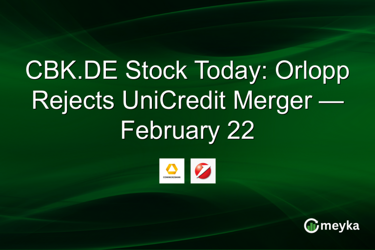 CBK.DE Stock Today: Orlopp Rejects UniCredit Merger — February 22