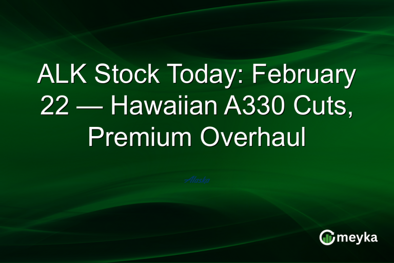 ALK Stock Today: February 22 — Hawaiian A330 Cuts, Premium Overhaul