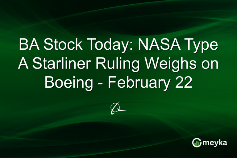 BA Stock Today: NASA Type A Starliner Ruling Weighs on Boeing - February 22