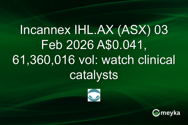 Incannex IHL.AX (ASX) 03 Feb 2026 A$0.041, 61,360,016 vol: watch clinical catalysts