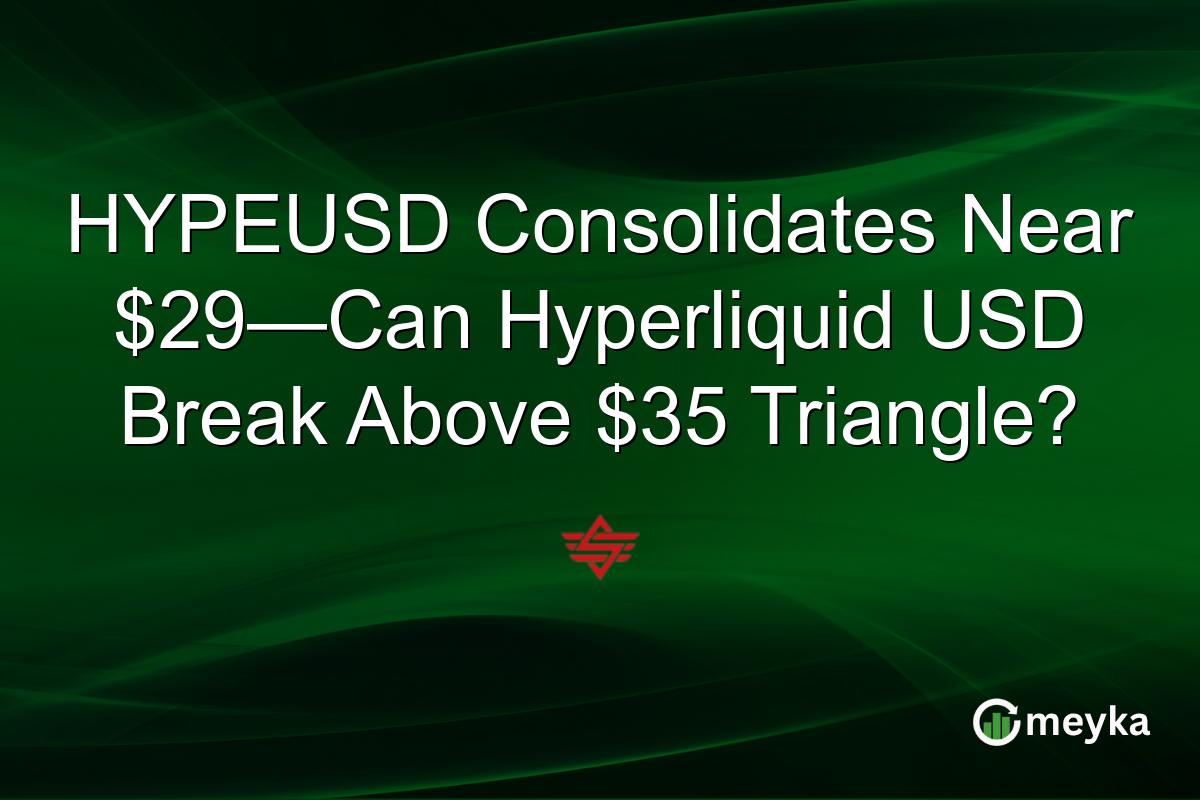 HYPEUSD Consolidates Near $29—Can Hyperliquid USD Break Above $35 Triangle?