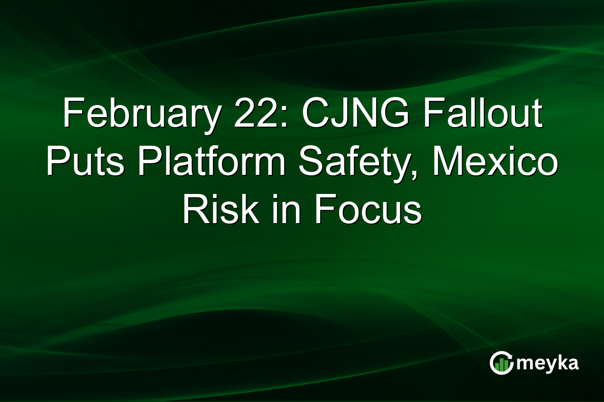 February 22: CJNG Fallout Puts Platform Safety, Mexico Risk in Focus