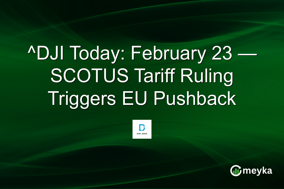 ^DJI Today: February 23 — SCOTUS Tariff Ruling Triggers EU Pushback