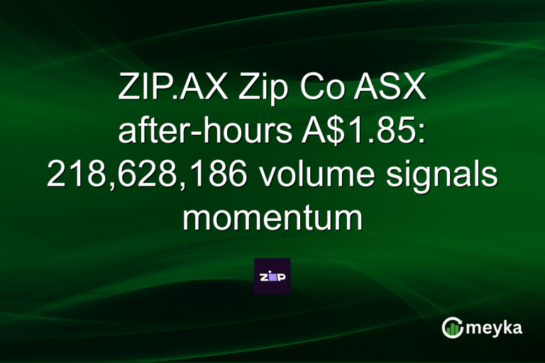 ZIP.AX Zip Co ASX after-hours A$1.85: 218,628,186 volume signals momentum
