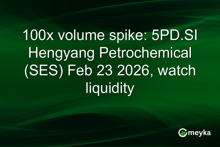 100x volume spike: 5PD.SI Hengyang Petrochemical (SES) Feb 23 2026, watch liquidity