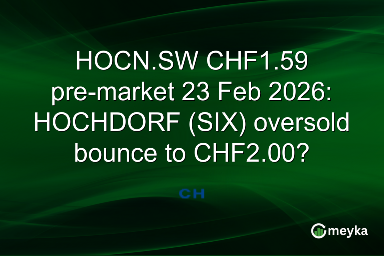 HOCN.SW CHF1.59 pre-market 23 Feb 2026: HOCHDORF (SIX) oversold bounce to CHF2.00?