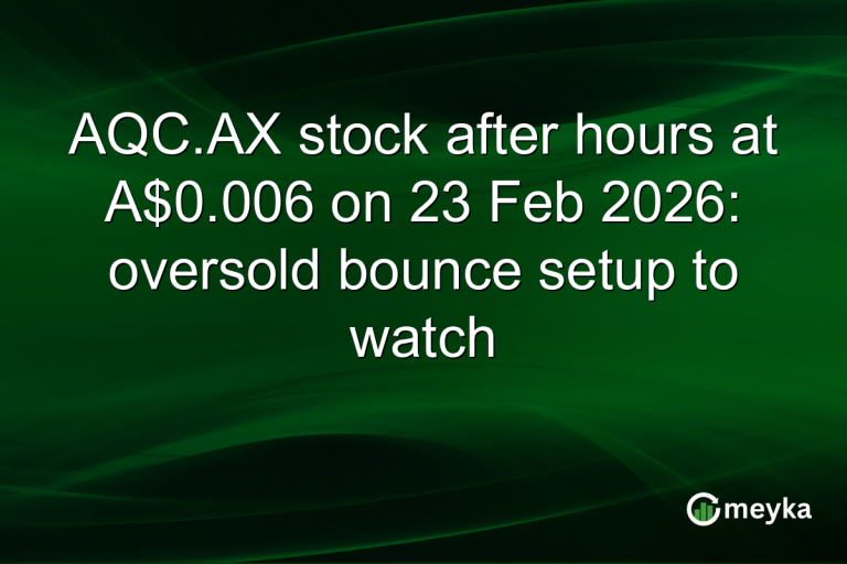 AQC.AX stock after hours at A$0.006 on 23 Feb 2026: oversold bounce setup to watch