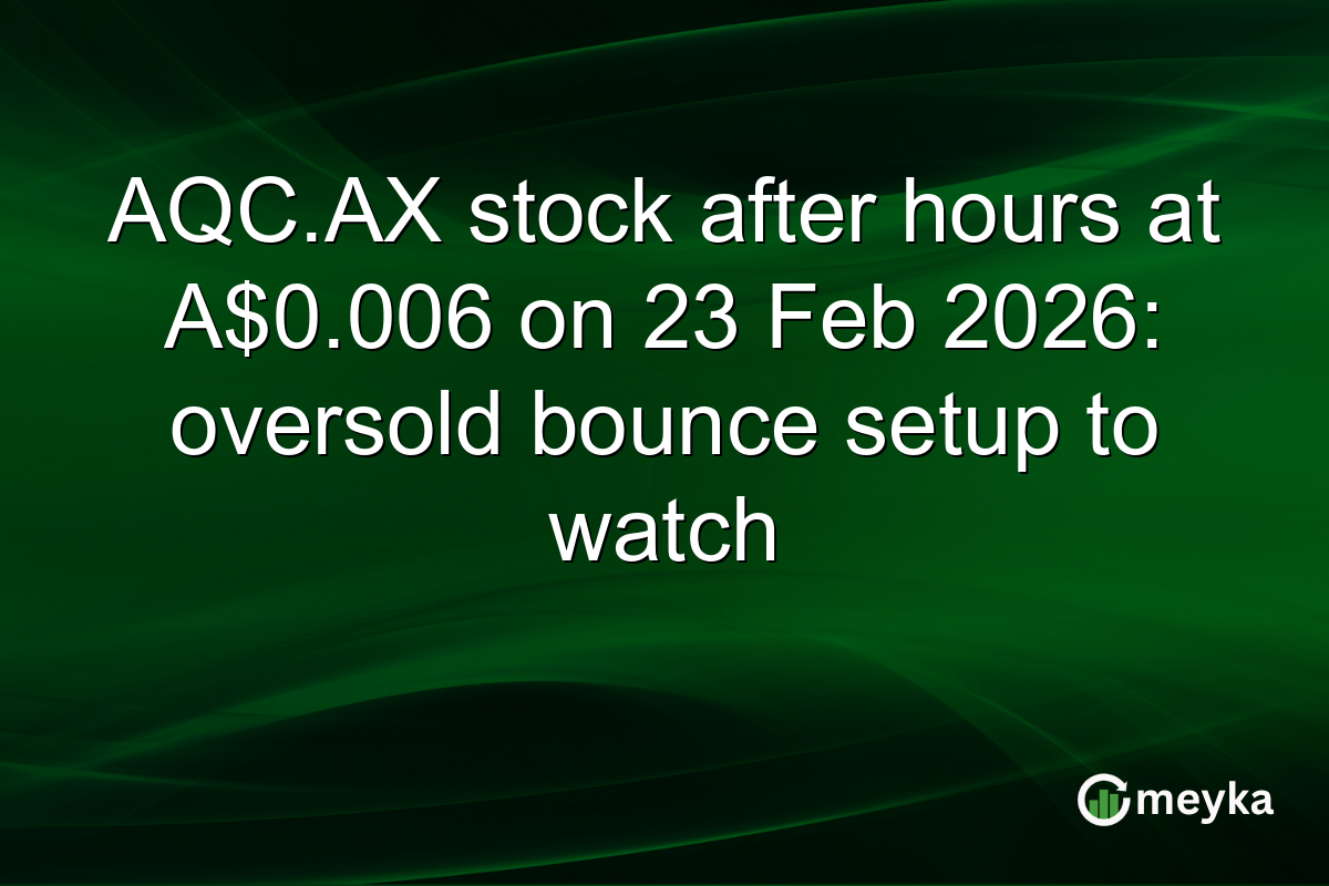 AQC.AX stock after hours at A$0.006 on 23 Feb 2026: oversold bounce setup to watch