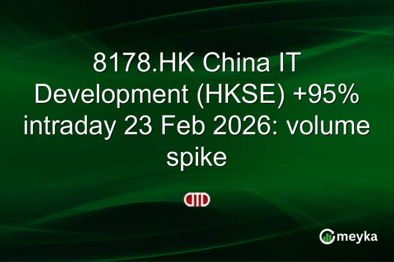 8178.HK China IT Development (HKSE) +95% intraday 23 Feb 2026: volume spike