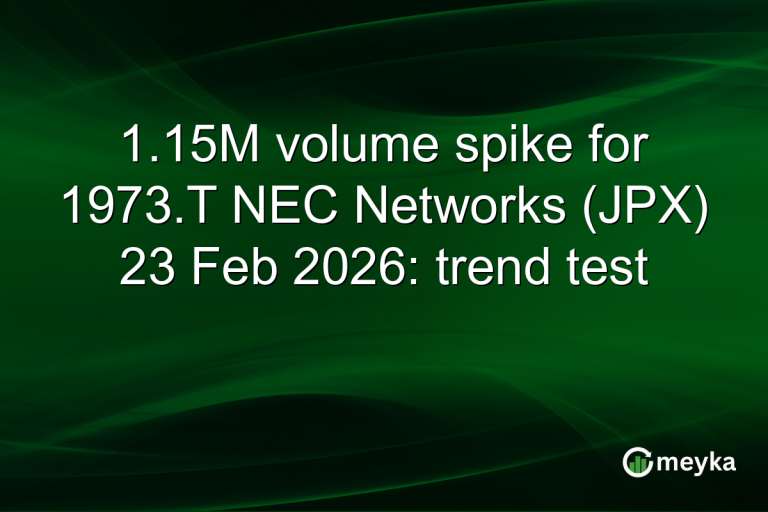 1.15M volume spike for 1973.T NEC Networks (JPX) 23 Feb 2026: trend test