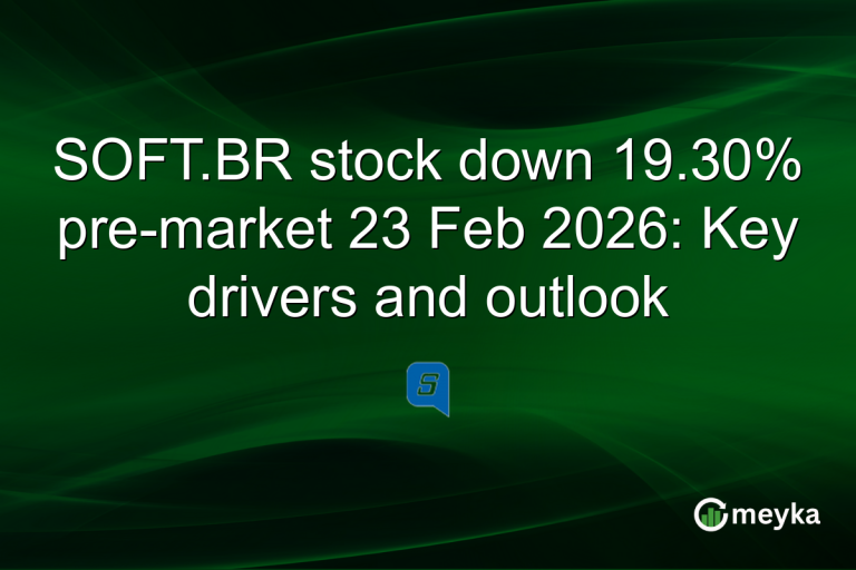 SOFT.BR stock down 19.30% pre-market 23 Feb 2026: Key drivers and outlook