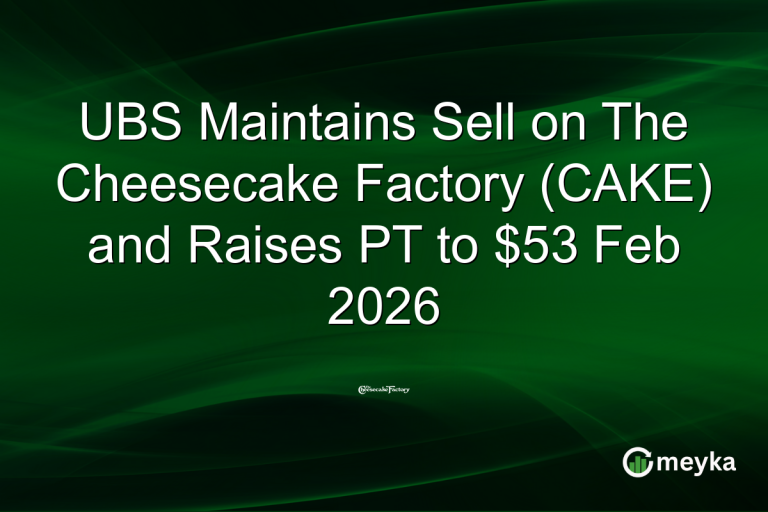 UBS Maintains Sell on The Cheesecake Factory (CAKE) and Raises PT to $53 Feb 2026