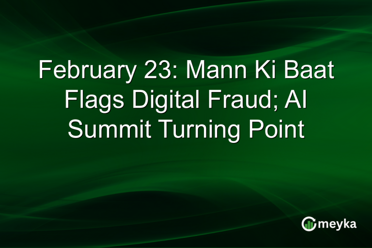 February 23: Mann Ki Baat Flags Digital Fraud; AI Summit Turning Point