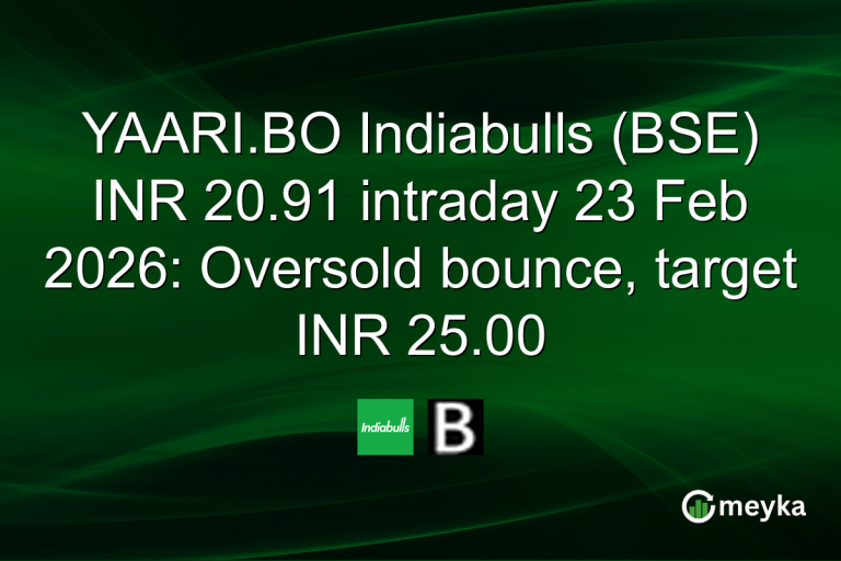 YAARI.BO Indiabulls (BSE) INR 20.91 intraday 23 Feb 2026: Oversold bounce, target INR 25.00