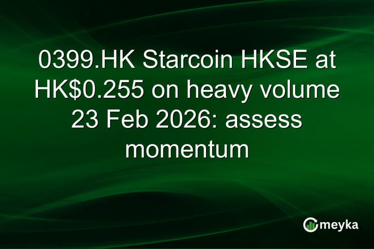 0399.HK Starcoin HKSE at HK$0.255 on heavy volume 23 Feb 2026: assess momentum