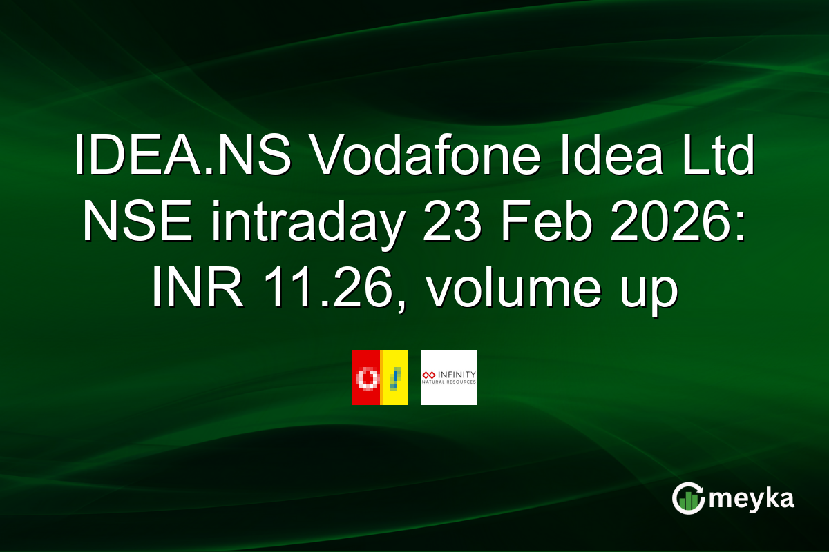 IDEA.NS Vodafone Idea Ltd NSE intraday 23 Feb 2026: INR 11.26, volume up