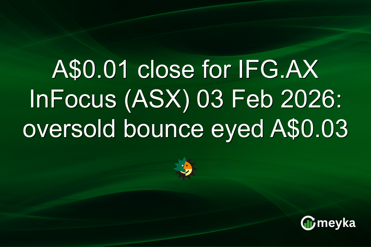 A$0.01 close for IFG.AX InFocus (ASX) 03 Feb 2026: oversold bounce eyed A$0.03